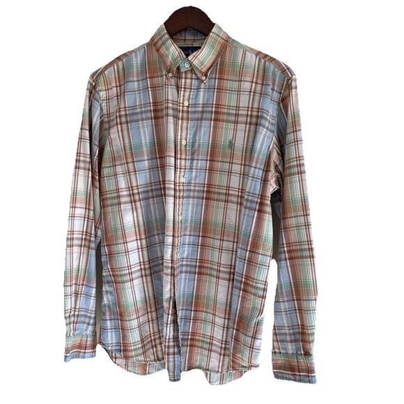 Polo Ralph Lauren Men’s Custom Fit Long Sleeve Button Down Shirt Plaid Sz Large - Picture 3 of 13